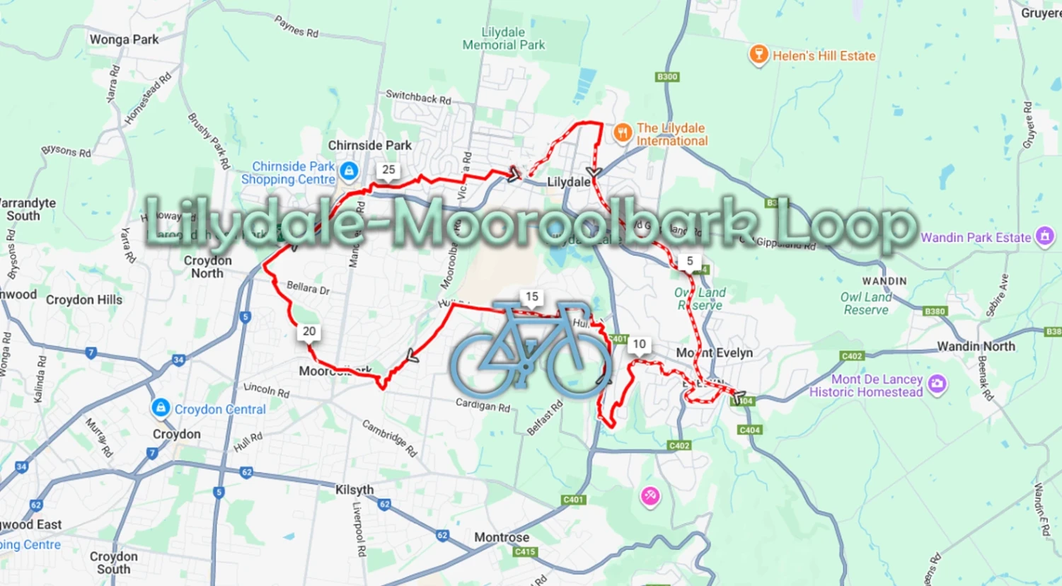Lilydale-Mooroolbark Loop
